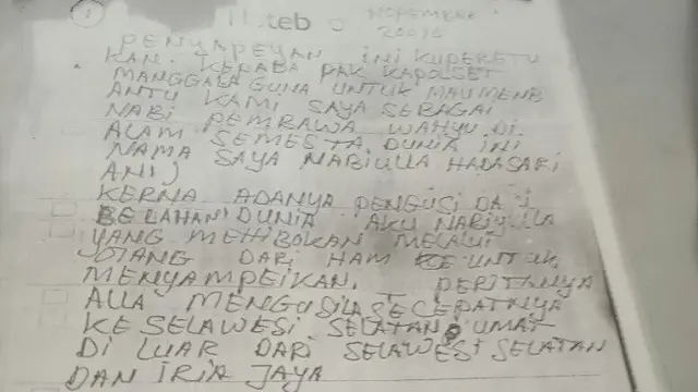 Isi Kitab Tulisan Tangan Hadasari yang Mengaku Nabi ke-26