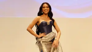 Jumpa pers&nbsp;Puteri Indonesia 2025 Firsta Yufi Amarta Putri menuju Miss Supranational 2025 di The Ice Palace, Kuningan, Jakarta Selatan, 28 Mei 2025. (Liputan6.com/Asnida Riani)