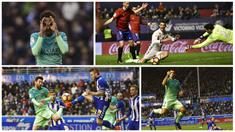 Aksi Bintang Barcelona dan Real Madrid Pencetak Gol Kemenangan (Bola.com/AP/AFP)