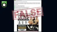 Kumpulan Hoaks Terkait Pendaftaran CPNS, Simak Biar Tak Tertipu