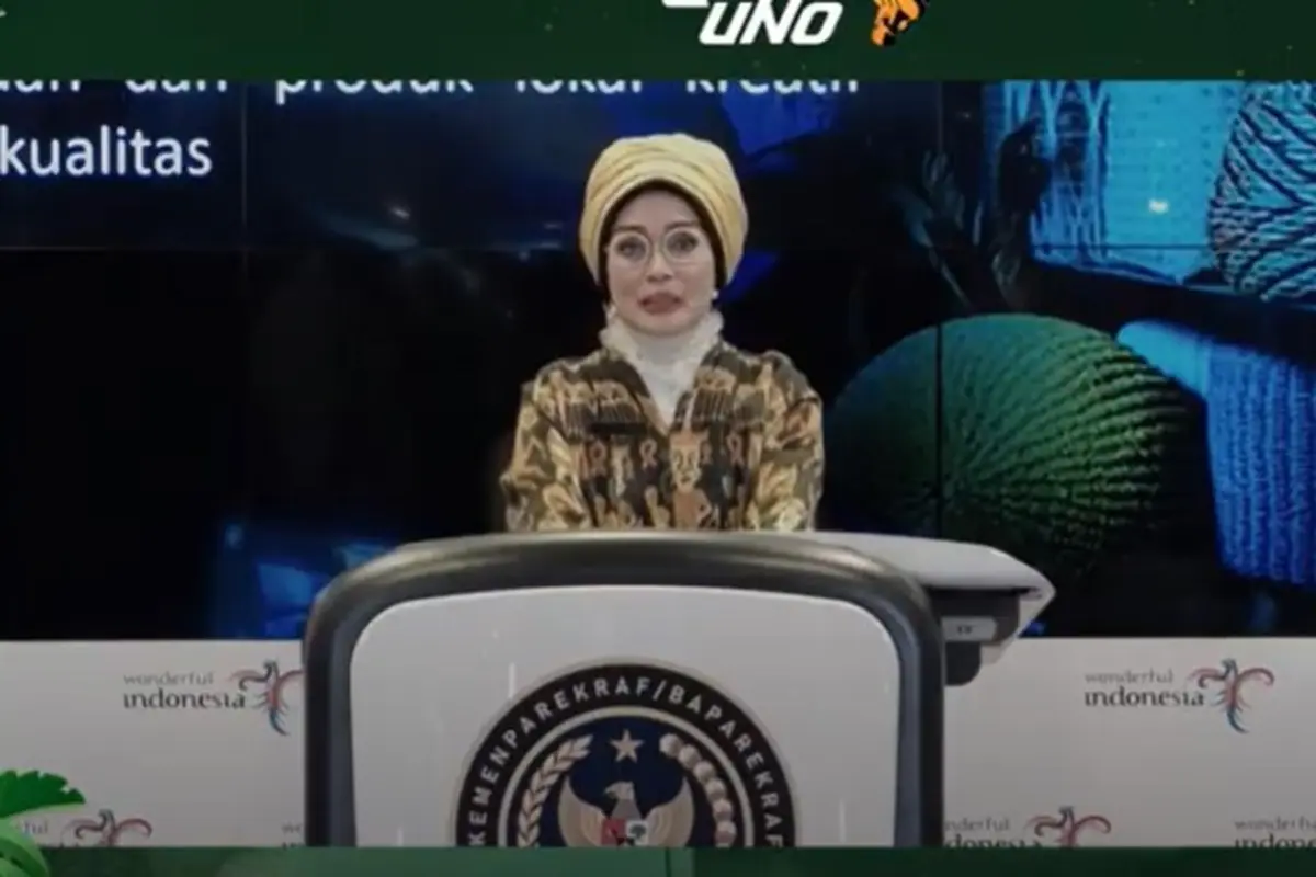 Adyatama Kepariwisataan dan Ekonomi Kreatif Ahli Utama Kemenparekraf Nia Niscaya dalam Weekly Press Briefing, Senin, 24 Juni 2024.  (Liputan6.com/Henry)