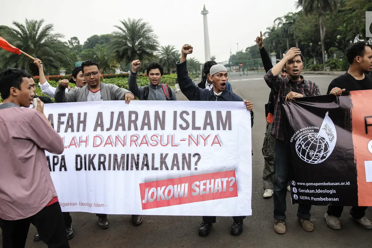 Tolak Pembubaran Ormas, Gerakan Mahasiswa Pembebasan Gelar Aksi