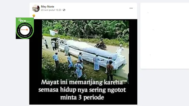 Cek Fakta Liputan6.com menelusuri klaim foto mayat memanjang karena saat hidup ngotot tiga periode