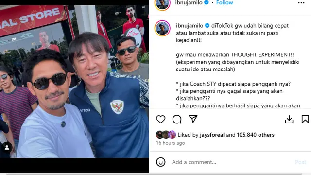 Ibnu Jamil dan Shin Tae Yong