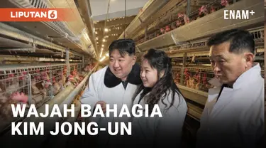 Bareng Anaknya, Kim Jong-un Pantau Peternakan Ayam