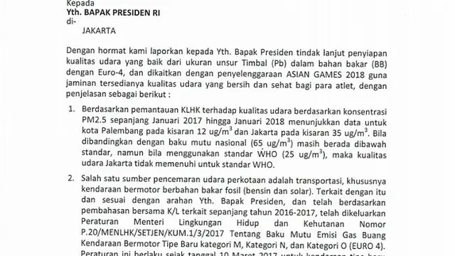 surat larangan penyaluran premium (sumber: foto istimewa)