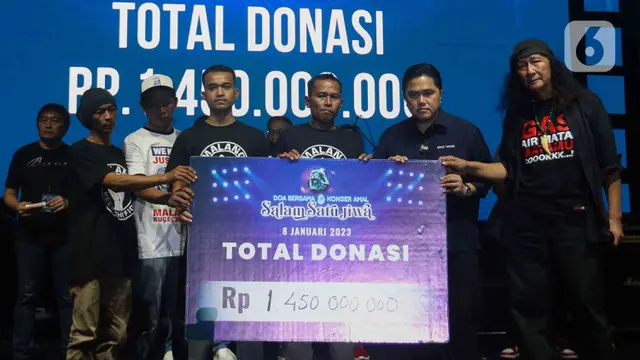 Erick Thohir Hadiri Konser Solidaritas untuk Korban Tragedi Kanjuruhan