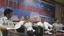 Suasana dialog kenegaraan "MK Batalkan UU  Sumber Daya Air (SDA), Dampaknya terhadap Daerah" di Coffe Corner DPD, Komplek Parlemen Senayan, Jakarta Selatan, Rabu (11/3/2015).(Liputan6.com/Andrian M Tunay)