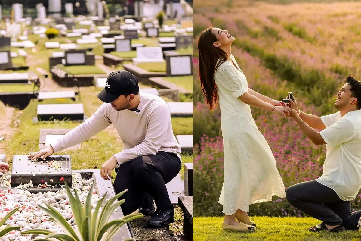 Thariq Halilintar Ziarah ke Makam Adjie Massaid