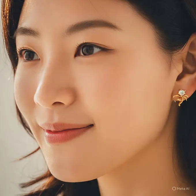 Anting Emas Kecil Elegan