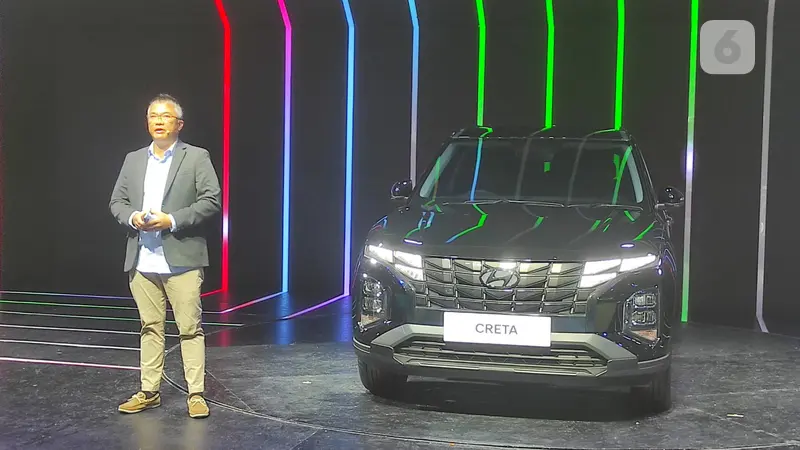 Hyundai Creta Dynamic Black Edition diluncurkan pada ajang Indonesia International Motor Show atau IIMS 2023. (Liputan6.com/Arief Aszhari)