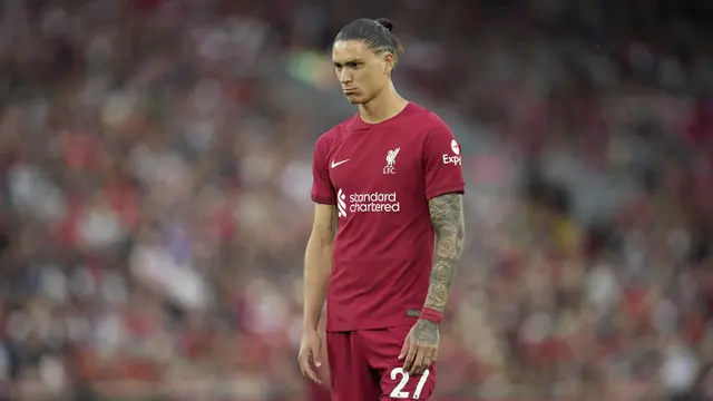 Foto: Debut di Kandang, Darwin Nunez Malah Dapat Kartu Merah dan Gagal Persembahakan Kemenangan Perdana Liverpool di Liga Inggris