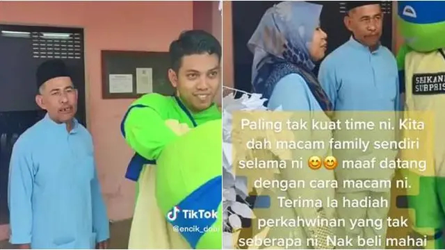Hadir di Pernikahan Mantan, Pria Ini Datang Pakai Kostum Kura-Kura Ninja