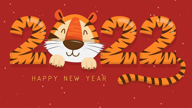 Ilustrasi Tahun Baru China 2022