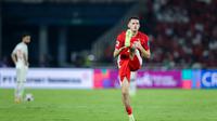 Bek Timnas Indonesia, Justin Hubner, dalam laga melawan Bahrain di SUGBK, Jakarta, Selasa (27/3/2025). (Bola.com/Bagaskara Lazuardi)