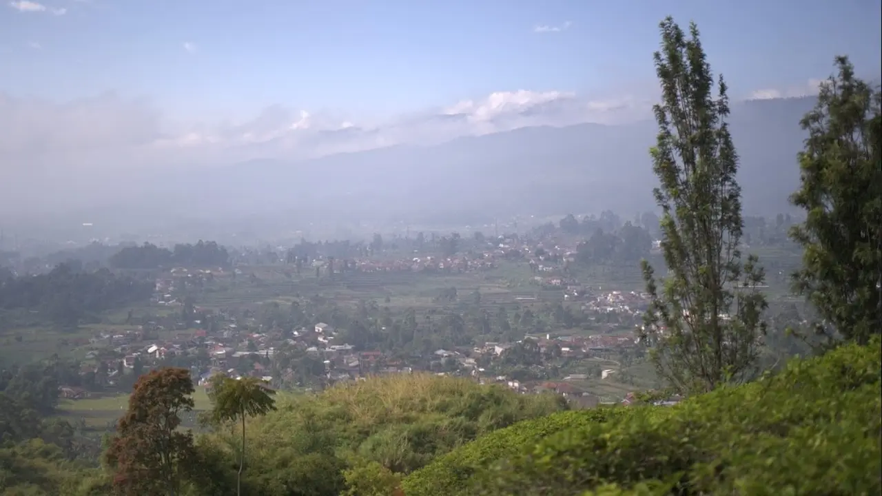 Desa Lebakmuncang Dari Atas Bukit