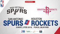 San Antonio Spurs Vs Houston Rockets_2 (Bola.com/Adreanus Titus)