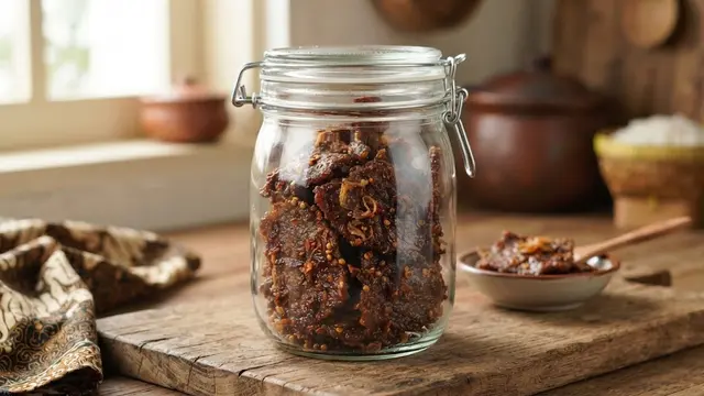 Resep dendeng jantung pisang