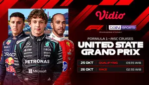 Streaming F1 MSC Cruises United State Grand Prix 2026: Austin Kembali Memanggil Hanya di Vidio