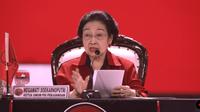 Ketum PDIP Megawati Soekarnoputri menyampaikan pidato politik pada penutupan Rakernas V PDIP di Ancol, Jakarta, Minggu 26 Mei 2024. (Youtube: PDI Perjuangan)
