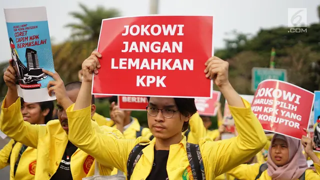 Massa Tuntut Jokowi Pilih Pimpinan KPK Bersih dan Jujur
