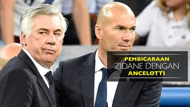 Berita video pernyataan Pelatih Real Madrid, Zinedine Zidane, soal apa yang dibicarakannya dengan Pelatih Bayern Munchen, Carlo Ancelotti. Pembicaraan apakah terkait dengan keputusan-keputusan yang diambil wasit? Laga Real Madrid vs Bayern Munchen be...