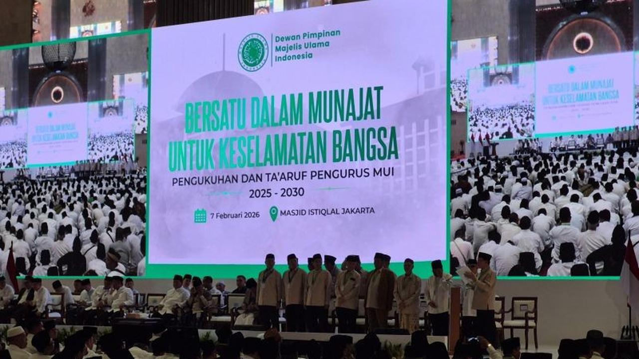 Disaksikan Presiden Prabowo, Majelis Ulama Indonesia Kukuhkan Pengurus Masa Khidmat 2025-2030