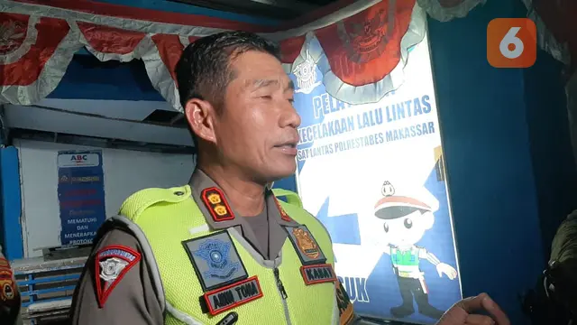 Kasat Lantas Polrestabes Makassar AKBP Amin Toha (Liputan6.com/Fauzan)
