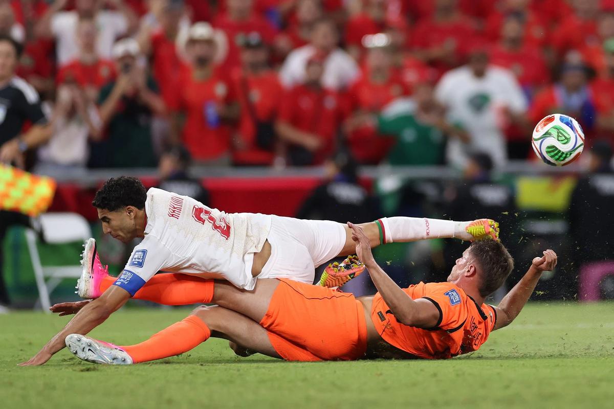 FOTO: Maroko Hentikan Langkah Belanda di Piala Dunia 2026