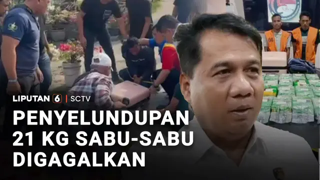 Penyelundupan 21 Kilogram Sabu-Sabu Digagalkan