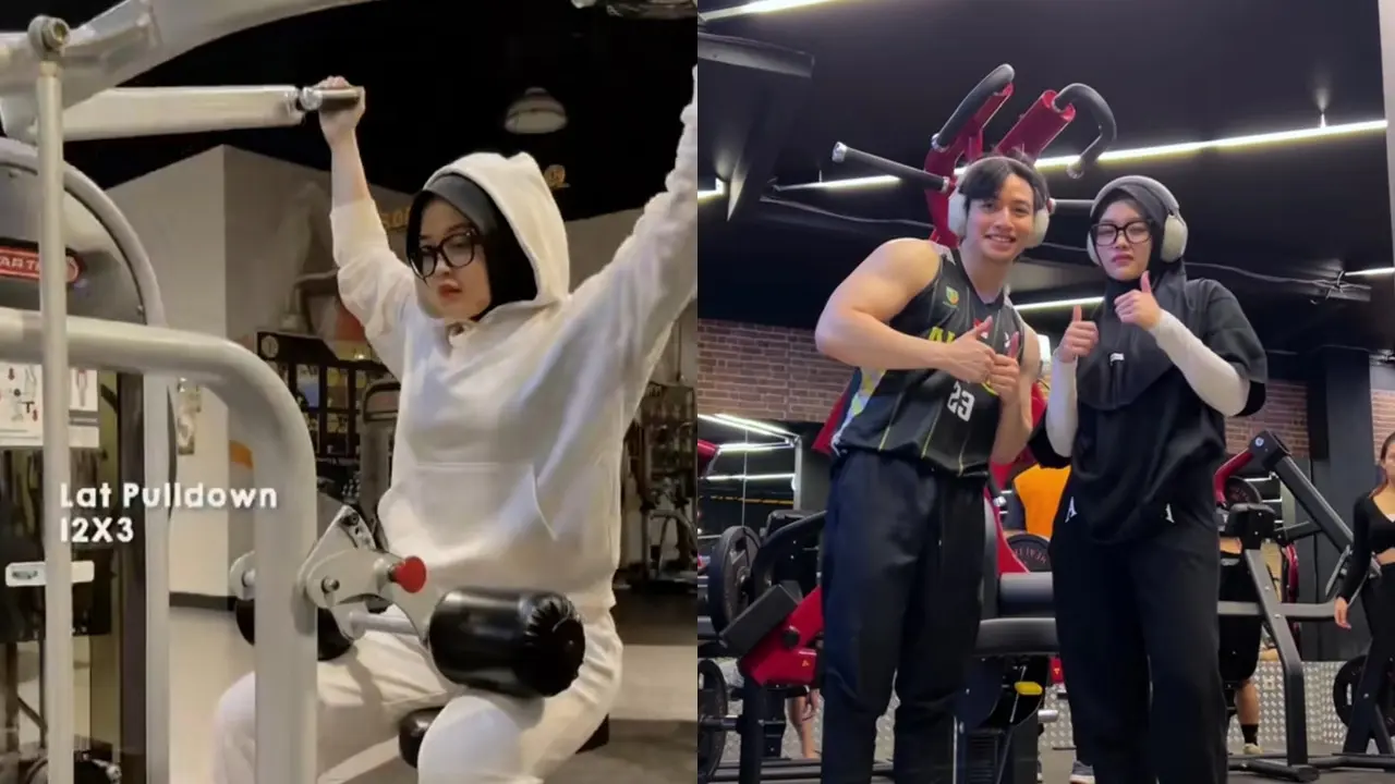 Putri Delina Nge-Gym