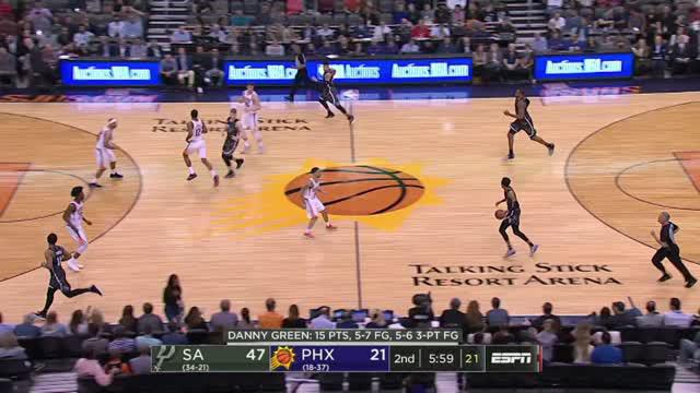 Berita video game recap NBA 2017-2018 antara San Antonio Spurs melawan Phoenix Suns dengan skor 129-81.