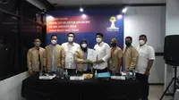 Direktur Utama PT Deta Decon Satrio Rama Widyowicaksono mendaftar sebagai bakal calon Ketua Umum BPC Hipmi Jakarta Timur, Rabu (3/11/2021). (Ist)