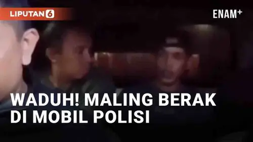 VIDEO: Viral Maling Berak di Mobil Saat Akan Dibawa ke Kantor Polisi