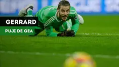 Legenda Liverpool, Steven Gerrard, tak segan memuji David De Gea.