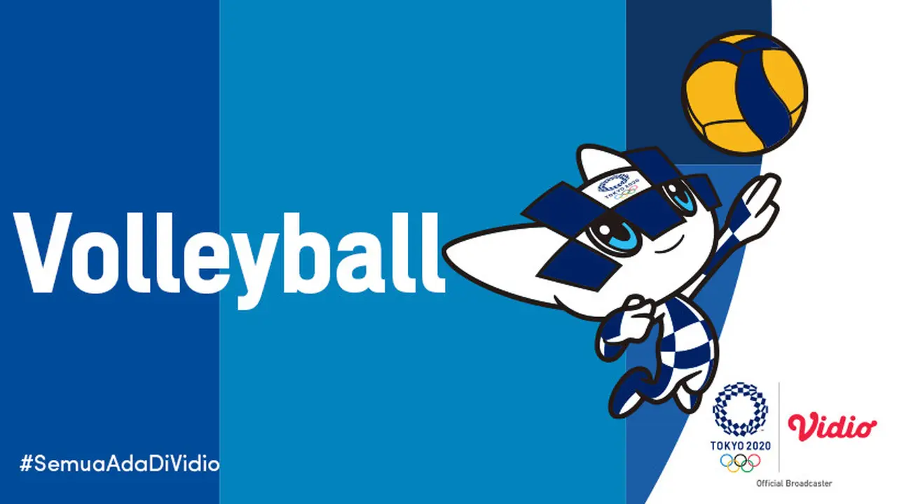 Banner Voli Olimpiade Tokyo 2020. (Foto: Vidio)