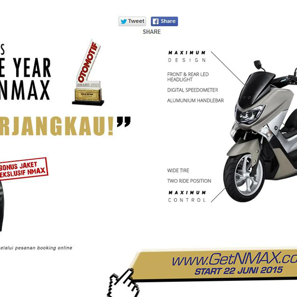 Jaket yamaha nmax top