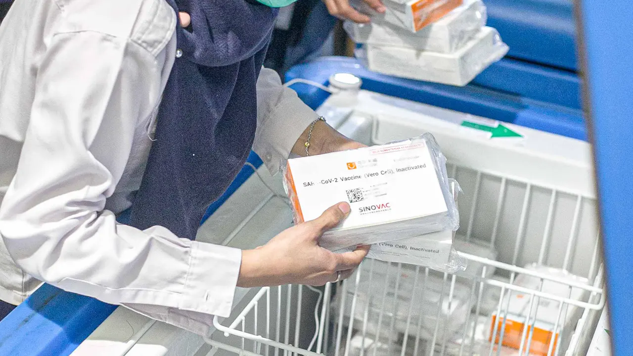 Distribusi Vaksin Corona Sinovac di Puskesmas Cilincing