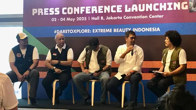 sesi talkshow press conference launching DXI 2025 di Jakarta