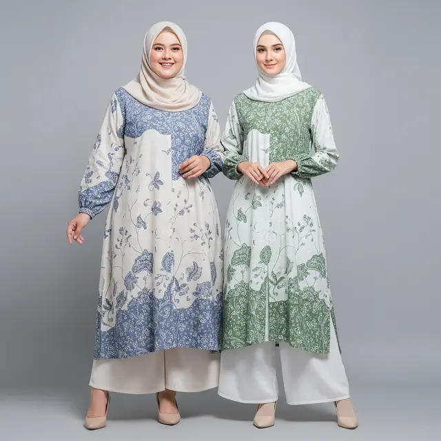 Model Gamis Batik Dress Modern yang Cocok untuk Semua Bentuk Badan Model Loose Fit