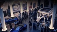 Ilustrasi pameran otomotif.