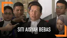 Siti Aisyah bebas dari dakwaan pembunuhan Kim Jong Nam setelah Jaksa menarik dakwaan tersebut terhadapnya. Hakim dan Jaksa tidak memberikan alasan sebenarnya dibalik bebasnya Siti Aisyah.