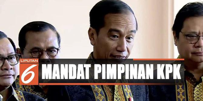 Jokowi Tegaskan Tak Ada Aturan Soal Pengembalian Mandat Pimpinan KPK