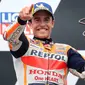 Marc Marquez kembali menjadi juara pada balapan MotoGP Jerman 2021 atau setelah tanpa gelar selama 581 hari. (AFP/Ronny Hartmann)