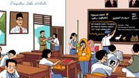 Cuitan Jokowi dalam akun Twitter pribadinya, @jokowi tentang Hari Pendidikan Nasional atau Hardiknas 2023. (Liputan6.com/Muhammad Radityo Priyasmoro)