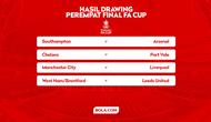 Hasil drawing perempat final Piala FA. (Bola.com/Gregah Nurikhsani)