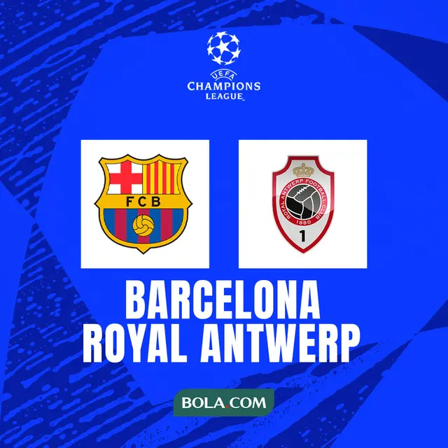 Liga Champions - Barcelona Vs Royal Antwerp