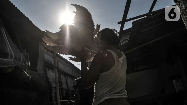 Geliat Perajin Patung Garuda Pancasila Bertahan di Tengah Pandemi