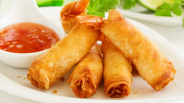 Ilustrasi shrimp roll