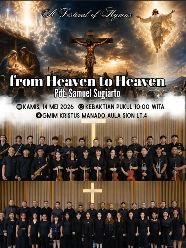 Jadwal Misa Kenaikan Yesus Kristus 2026 di Bindiklat GMIM Kristus Manado (Foto: Instagram @bindiklat.gkm)